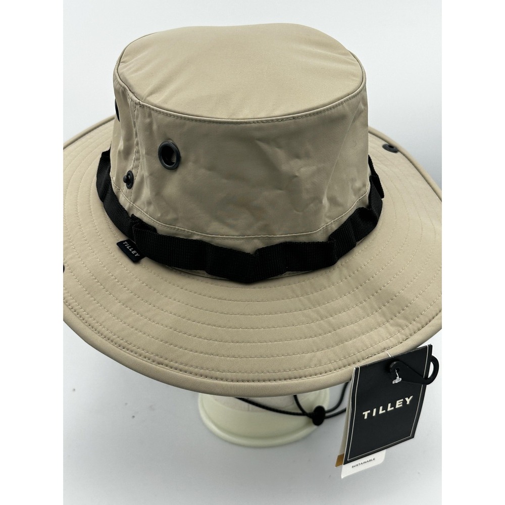 Tilley Hat Bucket Fitted Mens Large Taupe Sun Safari UPF 50+ Recycled H04HT7061